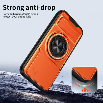 Xiaomi Poco X8 Pro 5G Multifunctional Magnetic Shockproof Phone Case with Sliding Lens Window Stand Cover