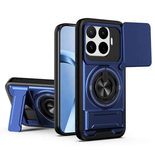 Xiaomi 17T Pro 5G Multifunctional Magnetic Shockproof Phone Case with Sliding Lens Window Stand Cover