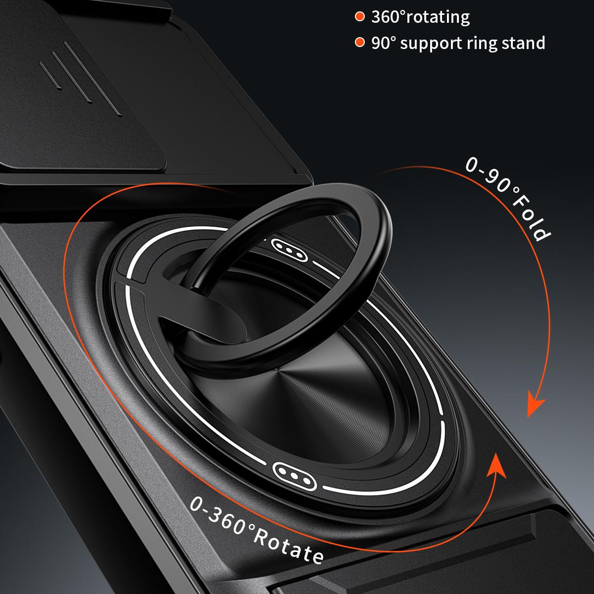 OPPO Reno15 Pro 5G Multifunctional Magnetic Shockproof Phone Case with Sliding Lens Window Stand Cover