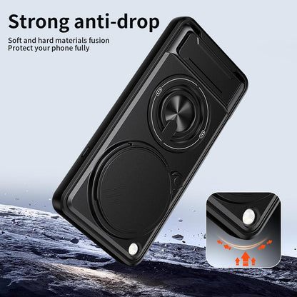 OPPO Find X9 Ultra Multifunctional Magnetic Shockproof Phone Case with Sliding Lens Window Stand Cover