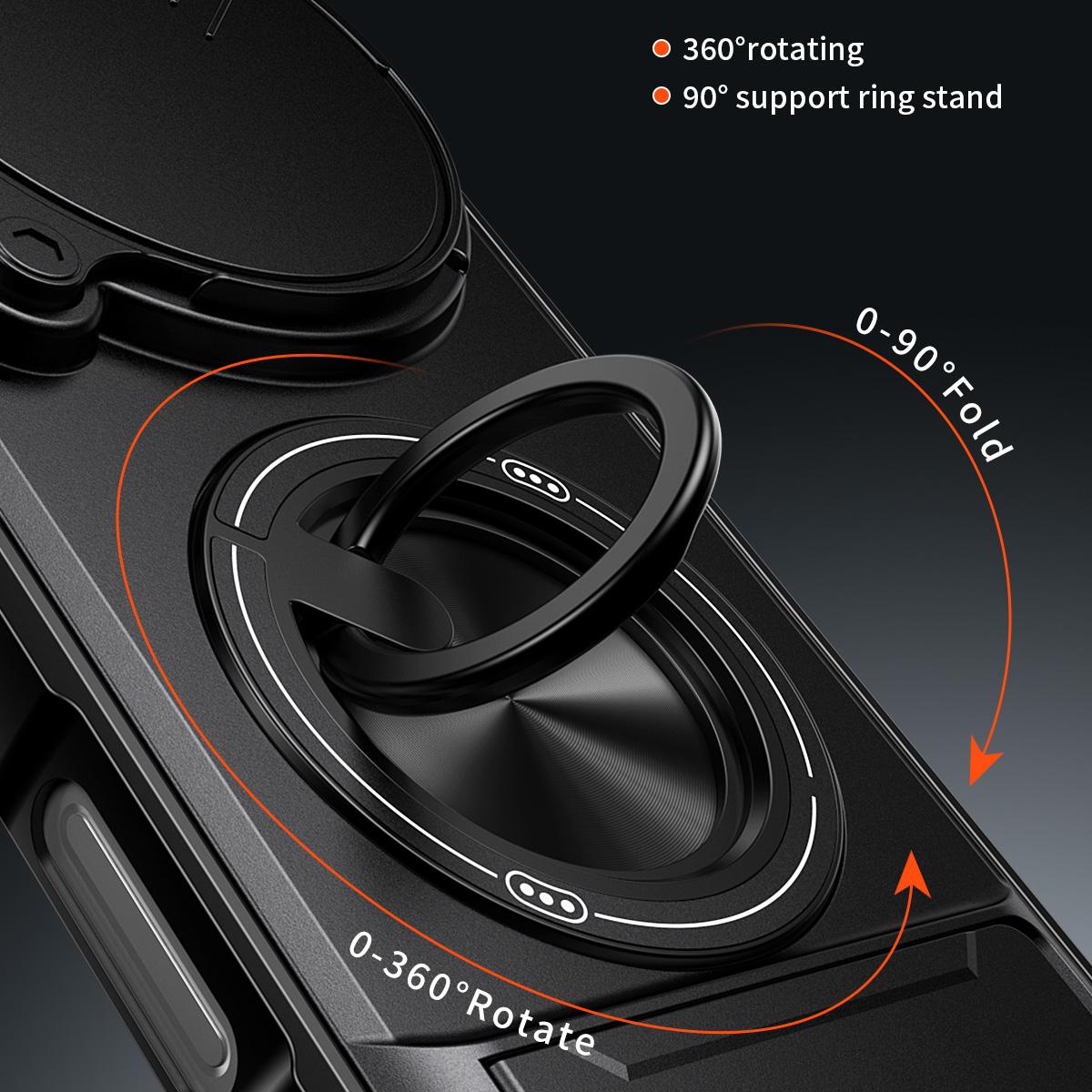 OPPO Find X9 Ultra Multifunctional Magnetic Shockproof Phone Case with Sliding Lens Window Stand Cover
