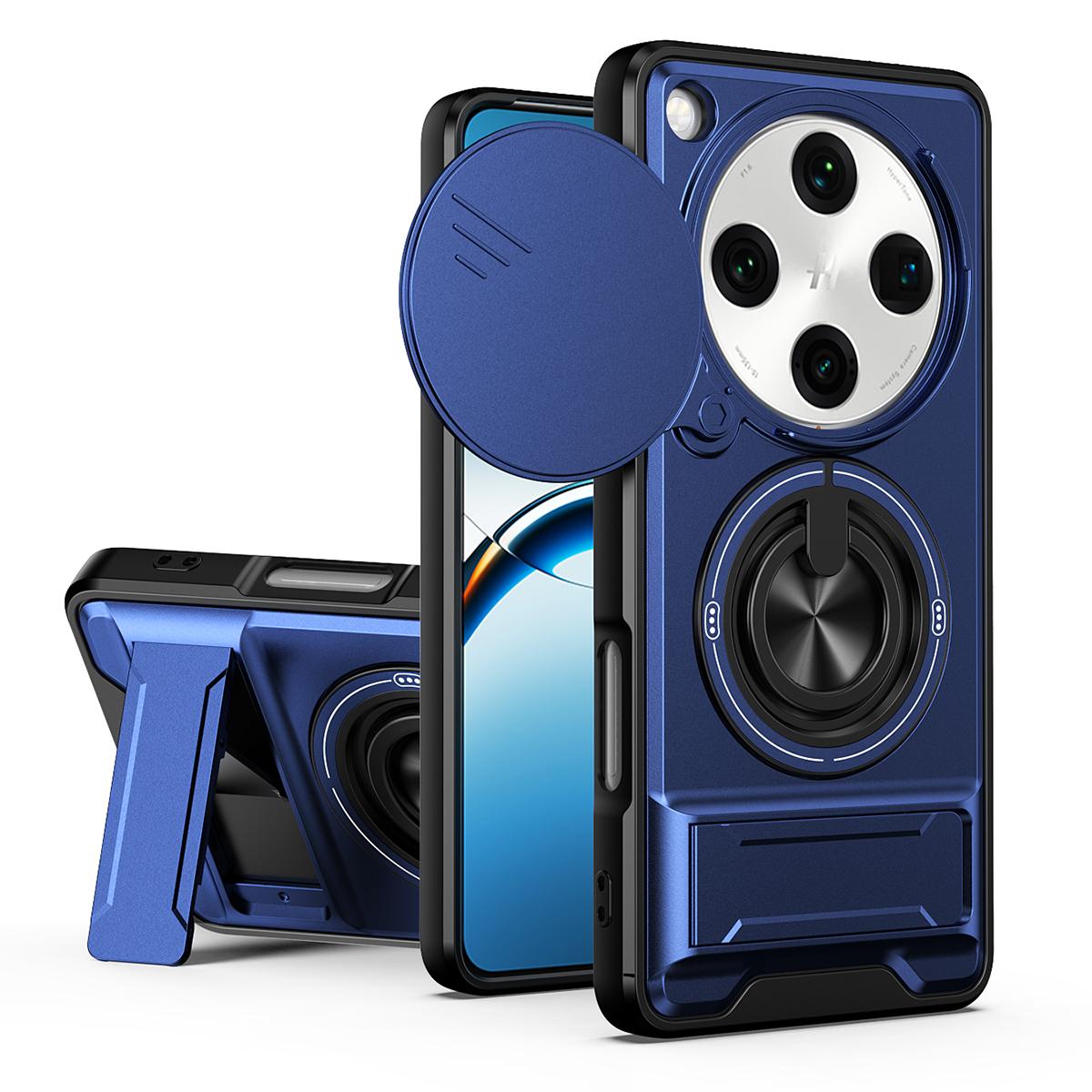 OPPO Find X8 Pro 5G Multifunctional Magnetic Shockproof Phone Case with Sliding Lens Window Stand Cover