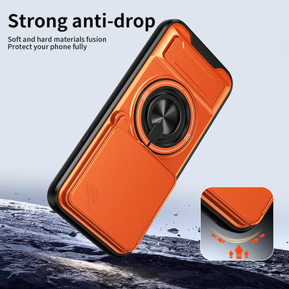 Nothing Phone 4a Pro Multifunctional Magnetic Shockproof Phone Case with Sliding Lens Window Stand Cover