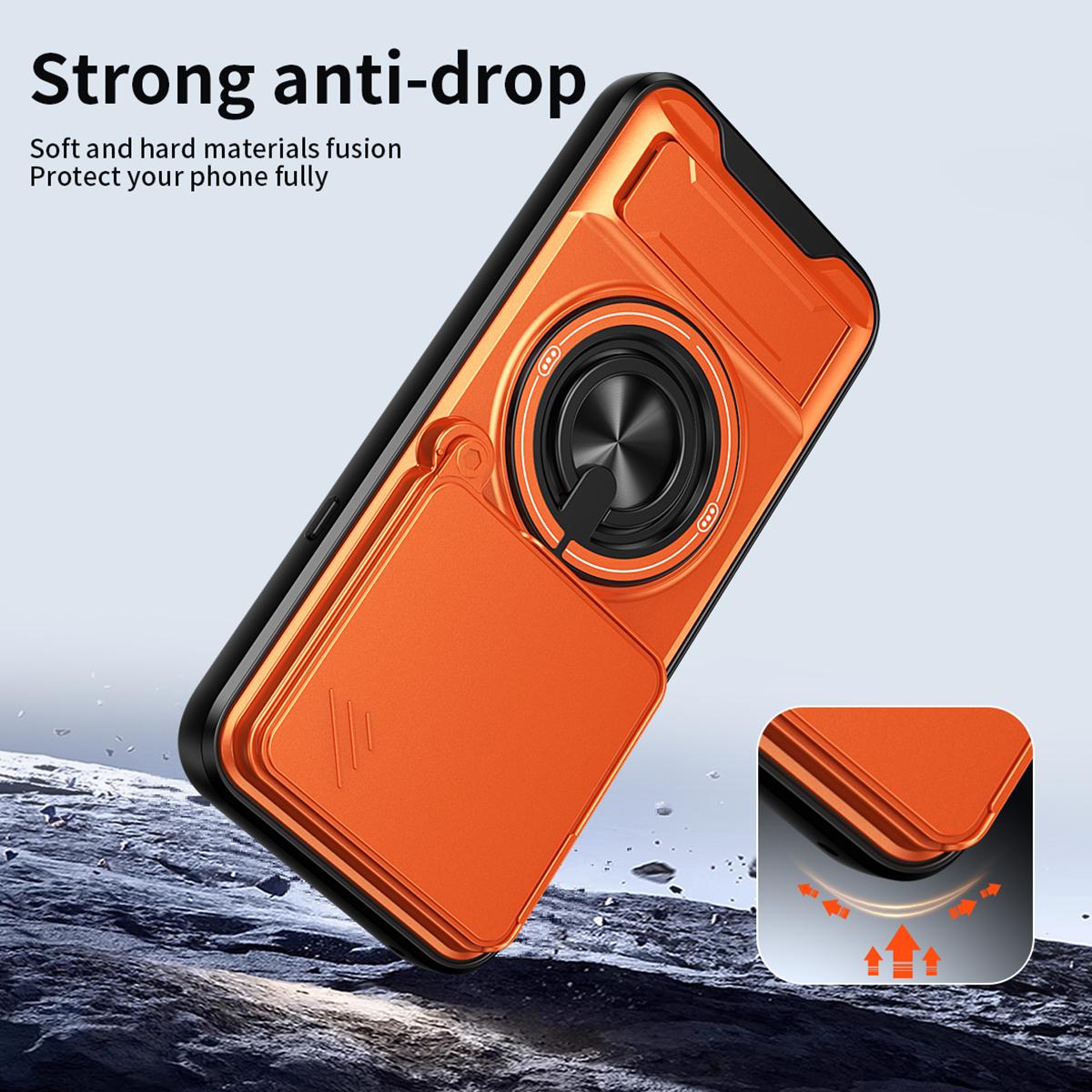Nothing Phone 4a Pro Multifunctional Magnetic Shockproof Phone Case with Sliding Lens Window Stand Cover