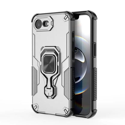 iPhone 17e PU Leather Wallet Phone Case with Metal Kickstand, Card Holder, Cash Pocket, Wrist Strap, Shockproof TPU Protective Cover & Screen Protector