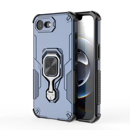 iPhone 17e PU Leather Wallet Phone Case with Metal Kickstand, Card Holder, Cash Pocket, Wrist Strap, Shockproof TPU Protective Cover & Screen Protector