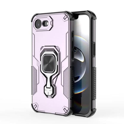 iPhone 17e PU Leather Wallet Phone Case with Metal Kickstand, Card Holder, Cash Pocket, Wrist Strap, Shockproof TPU Protective Cover & Screen Protector