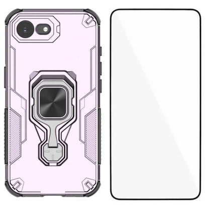 iPhone 16e PU Leather Wallet Phone Case with Metal Kickstand, Card Holder, Cash Pocket, Wrist Strap, Shockproof TPU Protective Cover & Screen Protector