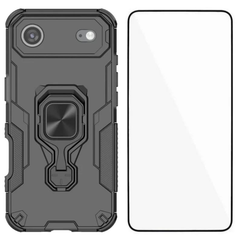 iPhone Air PU Leather Wallet Phone Case with Metal Kickstand, Card Holder, Cash Pocket, Wrist Strap, Shockproof TPU Protective Cover & Screen Protector