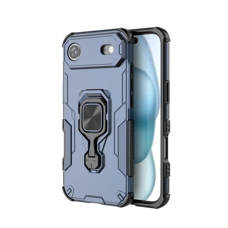 iPhone Air PU Leather Wallet Phone Case with Metal Kickstand, Card Holder, Cash Pocket, Wrist Strap, Shockproof TPU Protective Cover & Screen Protector