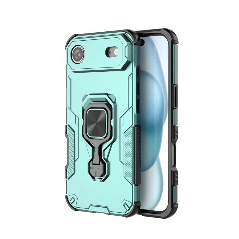 iPhone Air PU Leather Wallet Phone Case with Metal Kickstand, Card Holder, Cash Pocket, Wrist Strap, Shockproof TPU Protective Cover & Screen Protector