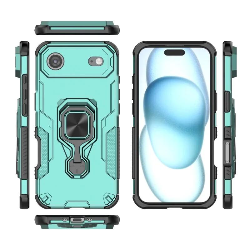 iPhone Air PU Leather Wallet Phone Case with Metal Kickstand, Card Holder, Cash Pocket, Wrist Strap, Shockproof TPU Protective Cover & Screen Protector