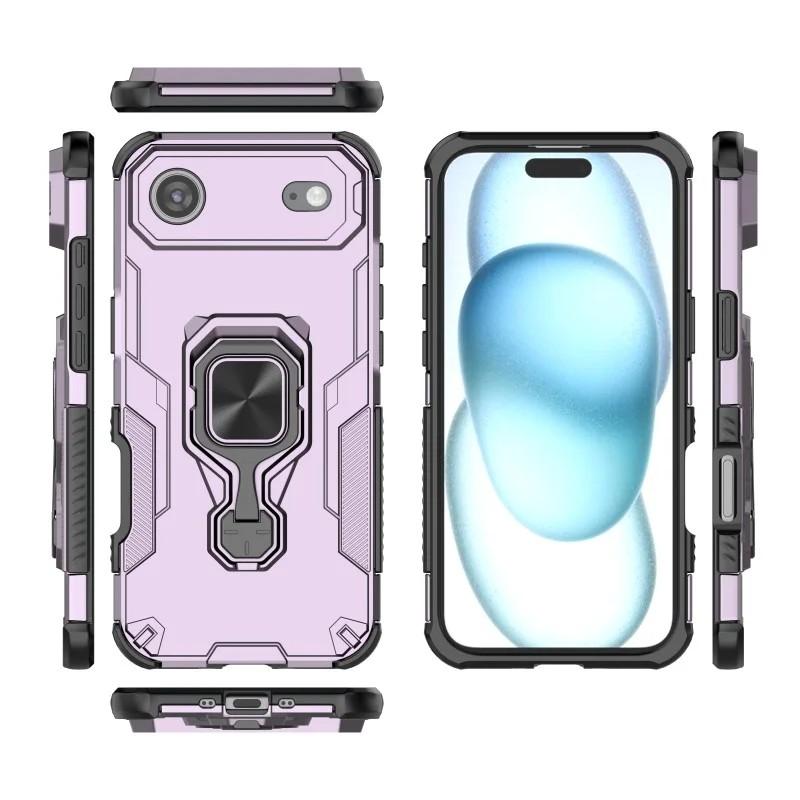 iPhone Air PU Leather Wallet Phone Case with Metal Kickstand, Card Holder, Cash Pocket, Wrist Strap, Shockproof TPU Protective Cover & Screen Protector