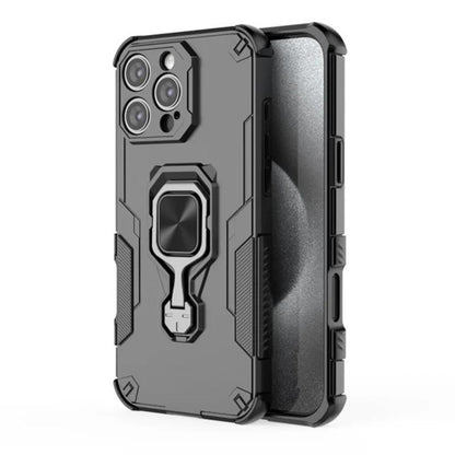 iPhone 16 Pro Max PU Leather Wallet Phone Case with Metal Kickstand, Card Holder, Cash Pocket, Wrist Strap, Shockproof TPU Protective Cover & Screen Protector