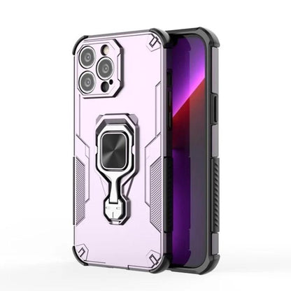 iPhone 15 Pro PU Leather Wallet Phone Case with Metal Kickstand, Card Holder, Cash Pocket, Wrist Strap, Shockproof TPU Protective Cover & Screen Protector