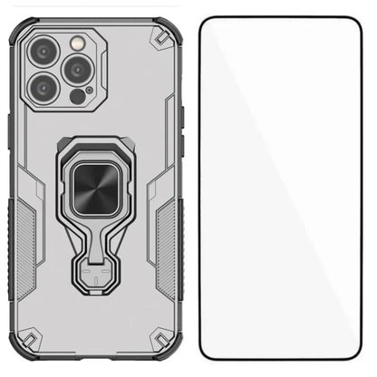 iPhone 14 Pro Max PU Leather Wallet Phone Case with Metal Kickstand, Card Holder, Cash Pocket, Wrist Strap, Shockproof TPU Protective Cover & Screen Protector