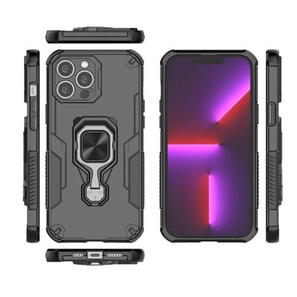 iPhone 13 Pro Max PU Leather Wallet Phone Case with Metal Kickstand, Card Holder, Cash Pocket, Wrist Strap, Shockproof TPU Protective Cover & Screen Protector