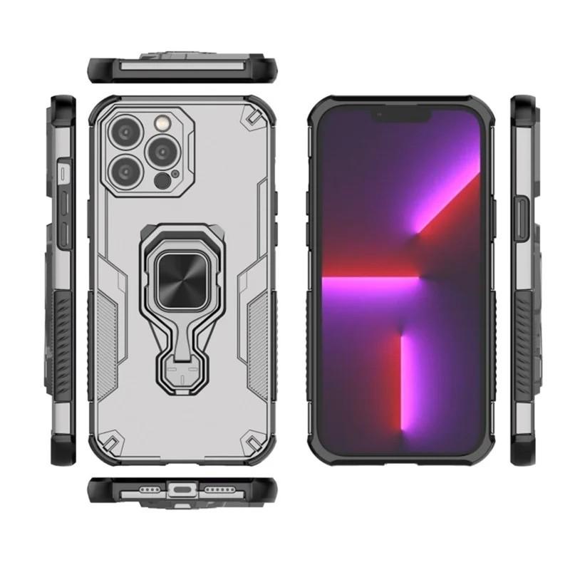 iPhone 13 Pro Max PU Leather Wallet Phone Case with Metal Kickstand, Card Holder, Cash Pocket, Wrist Strap, Shockproof TPU Protective Cover & Screen Protector