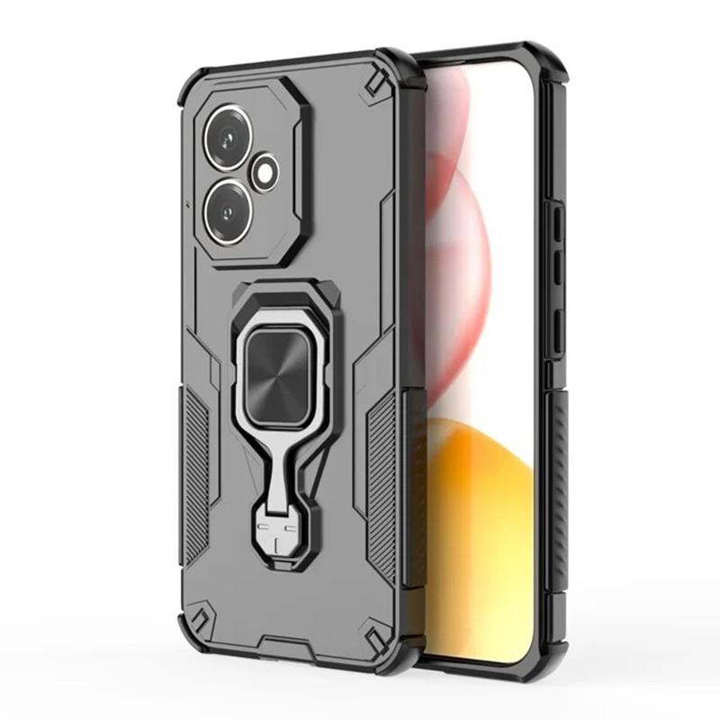 Honor 400 (156.5mm) PU Leather Wallet Phone Case with Metal Kickstand, Card Holder, Cash Pocket, Wrist Strap, Shockproof TPU Protective Cover & Screen Protector