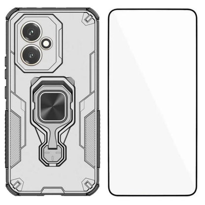 Honor 400 (156.5mm) PU Leather Wallet Phone Case with Metal Kickstand, Card Holder, Cash Pocket, Wrist Strap, Shockproof TPU Protective Cover & Screen Protector