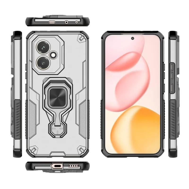 Honor 400 (156.5mm) PU Leather Wallet Phone Case with Metal Kickstand, Card Holder, Cash Pocket, Wrist Strap, Shockproof TPU Protective Cover & Screen Protector