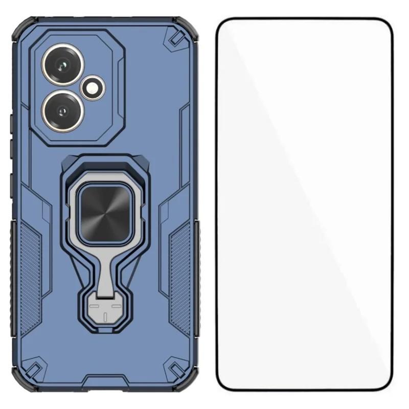 Honor 400 (156.5mm) PU Leather Wallet Phone Case with Metal Kickstand, Card Holder, Cash Pocket, Wrist Strap, Shockproof TPU Protective Cover & Screen Protector