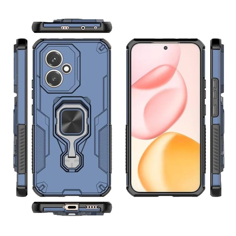 Honor 400 (156.5mm) PU Leather Wallet Phone Case with Metal Kickstand, Card Holder, Cash Pocket, Wrist Strap, Shockproof TPU Protective Cover & Screen Protector