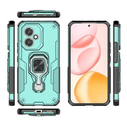Honor 400 (156.5mm) PU Leather Wallet Phone Case with Metal Kickstand, Card Holder, Cash Pocket, Wrist Strap, Shockproof TPU Protective Cover & Screen Protector