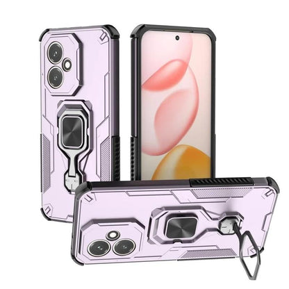 Honor 400 (156.5mm) PU Leather Wallet Phone Case with Metal Kickstand, Card Holder, Cash Pocket, Wrist Strap, Shockproof TPU Protective Cover & Screen Protector