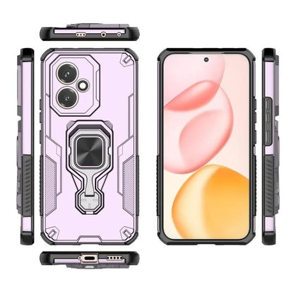 Honor 400 (156.5mm) PU Leather Wallet Phone Case with Metal Kickstand, Card Holder, Cash Pocket, Wrist Strap, Shockproof TPU Protective Cover & Screen Protector