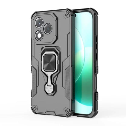 Honor 400 Lite PU Leather Wallet Phone Case with Metal Kickstand, Card Holder, Cash Pocket, Wrist Strap, Shockproof TPU Protective Cover & Screen Protector