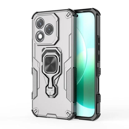 Honor 400 Lite PU Leather Wallet Phone Case with Metal Kickstand, Card Holder, Cash Pocket, Wrist Strap, Shockproof TPU Protective Cover & Screen Protector