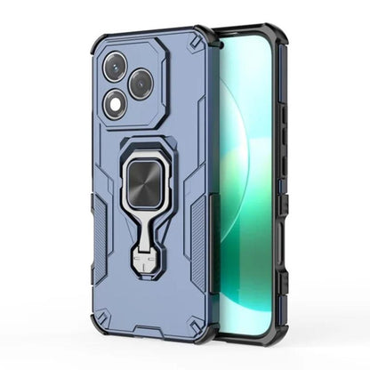Honor 400 Lite PU Leather Wallet Phone Case with Metal Kickstand, Card Holder, Cash Pocket, Wrist Strap, Shockproof TPU Protective Cover & Screen Protector
