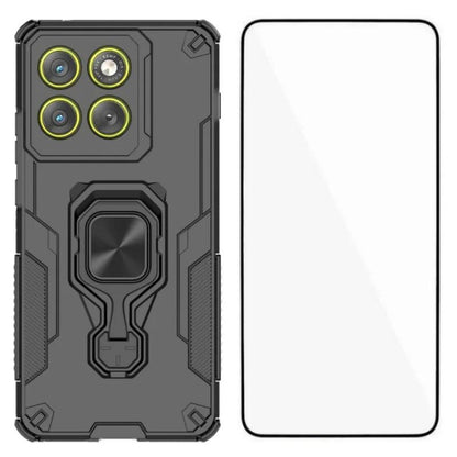 Motorola Edge 70 5G PU Leather Wallet Phone Case with Metal Kickstand, Card Holder, Cash Pocket, Wrist Strap, Shockproof TPU Protective Cover & Screen Protector