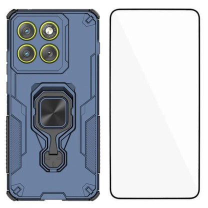 Motorola Edge 70 5G PU Leather Wallet Phone Case with Metal Kickstand, Card Holder, Cash Pocket, Wrist Strap, Shockproof TPU Protective Cover & Screen Protector