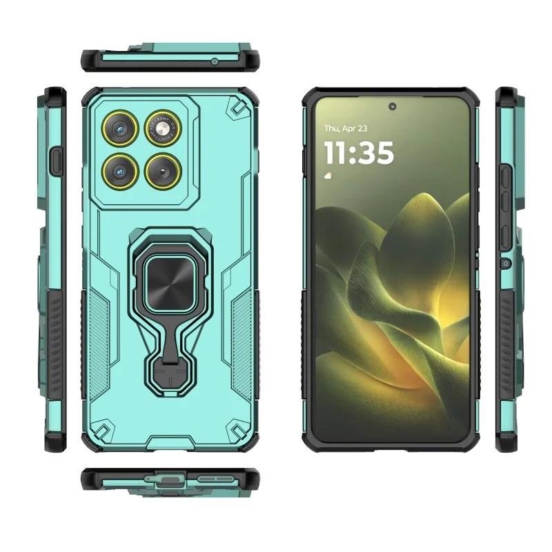 Motorola Edge 70 5G PU Leather Wallet Phone Case with Metal Kickstand, Card Holder, Cash Pocket, Wrist Strap, Shockproof TPU Protective Cover & Screen Protector