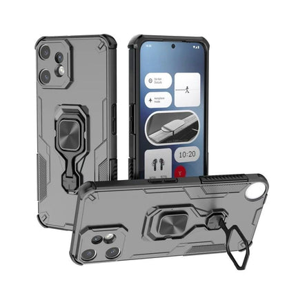 Nothing CMF Phone 2 Pro PU Leather Wallet Phone Case with Metal Kickstand, Card Holder, Cash Pocket, Wrist Strap, Shockproof TPU Protective Cover & Screen Protector