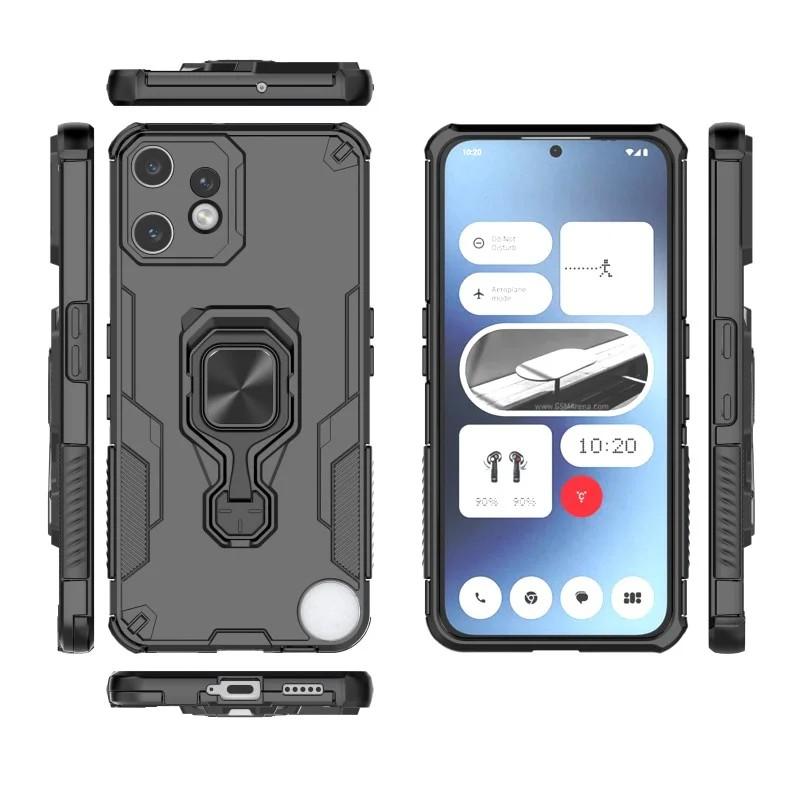 Nothing CMF Phone 2 Pro PU Leather Wallet Phone Case with Metal Kickstand, Card Holder, Cash Pocket, Wrist Strap, Shockproof TPU Protective Cover & Screen Protector