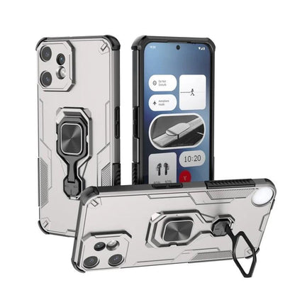 Nothing CMF Phone 2 Pro PU Leather Wallet Phone Case with Metal Kickstand, Card Holder, Cash Pocket, Wrist Strap, Shockproof TPU Protective Cover & Screen Protector