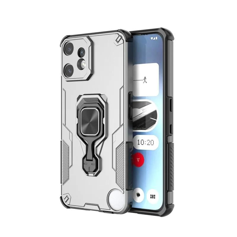 Nothing CMF Phone 2 Pro PU Leather Wallet Phone Case with Metal Kickstand, Card Holder, Cash Pocket, Wrist Strap, Shockproof TPU Protective Cover & Screen Protector