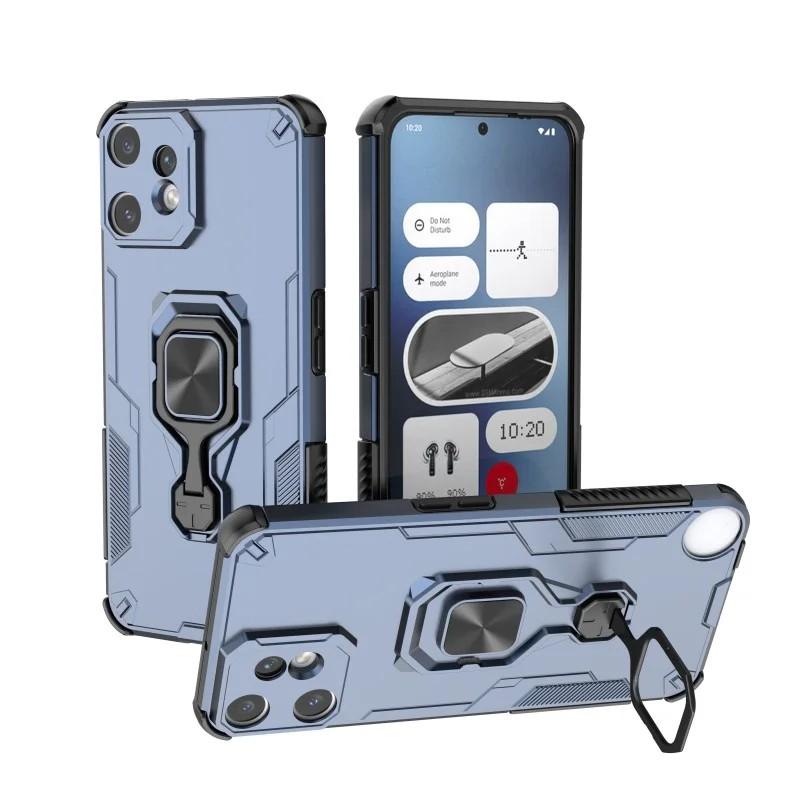 Nothing CMF Phone 2 Pro PU Leather Wallet Phone Case with Metal Kickstand, Card Holder, Cash Pocket, Wrist Strap, Shockproof TPU Protective Cover & Screen Protector