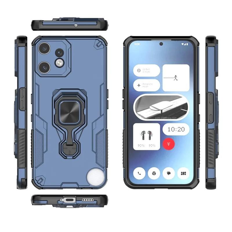 Nothing CMF Phone 2 Pro PU Leather Wallet Phone Case with Metal Kickstand, Card Holder, Cash Pocket, Wrist Strap, Shockproof TPU Protective Cover & Screen Protector