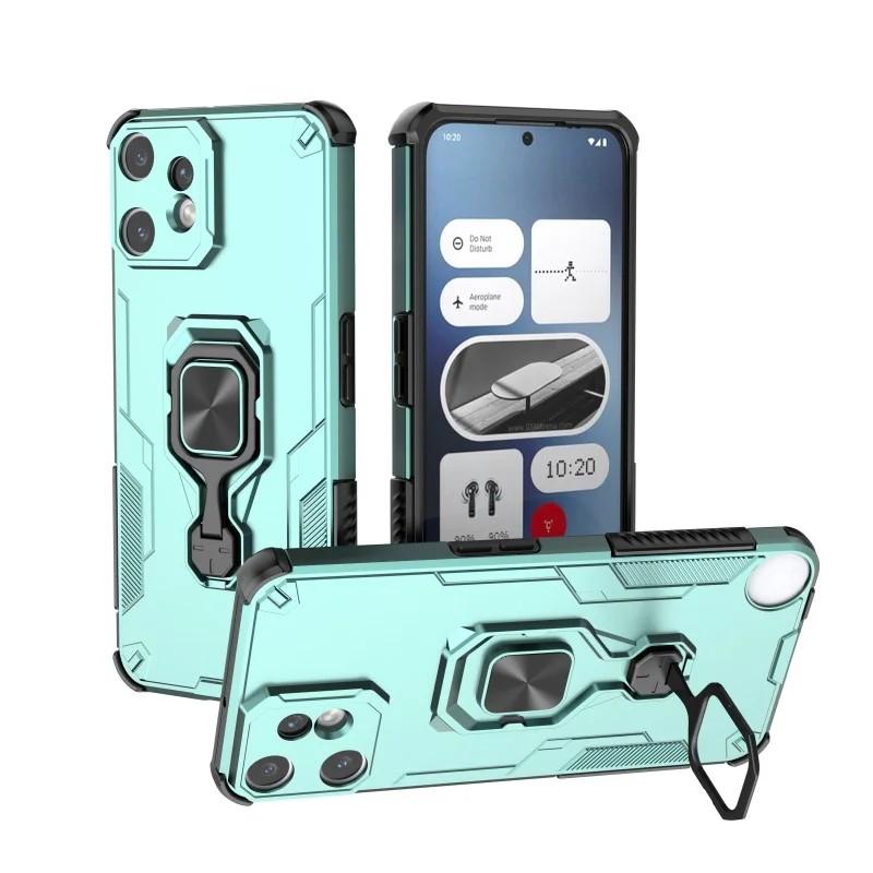 Nothing CMF Phone 2 Pro PU Leather Wallet Phone Case with Metal Kickstand, Card Holder, Cash Pocket, Wrist Strap, Shockproof TPU Protective Cover & Screen Protector