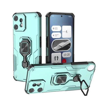Nothing CMF Phone 2 Pro PU Leather Wallet Phone Case with Metal Kickstand, Card Holder, Cash Pocket, Wrist Strap, Shockproof TPU Protective Cover & Screen Protector