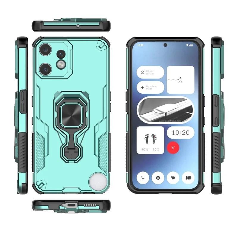Nothing CMF Phone 2 Pro PU Leather Wallet Phone Case with Metal Kickstand, Card Holder, Cash Pocket, Wrist Strap, Shockproof TPU Protective Cover & Screen Protector