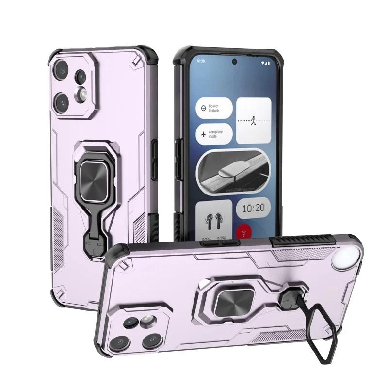 Nothing CMF Phone 2 Pro PU Leather Wallet Phone Case with Metal Kickstand, Card Holder, Cash Pocket, Wrist Strap, Shockproof TPU Protective Cover & Screen Protector