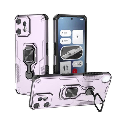 Nothing CMF Phone 2 Pro PU Leather Wallet Phone Case with Metal Kickstand, Card Holder, Cash Pocket, Wrist Strap, Shockproof TPU Protective Cover & Screen Protector