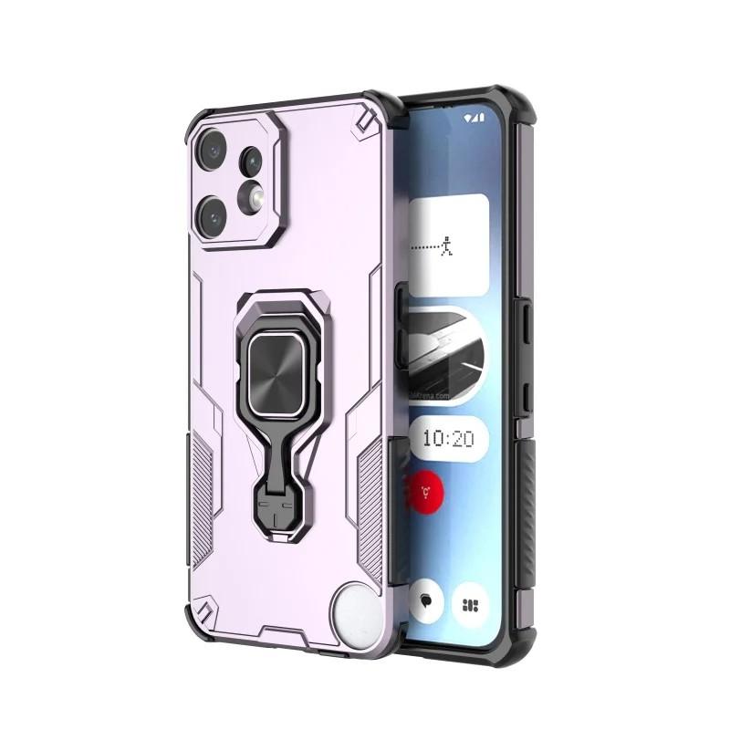 Nothing CMF Phone 2 Pro PU Leather Wallet Phone Case with Metal Kickstand, Card Holder, Cash Pocket, Wrist Strap, Shockproof TPU Protective Cover & Screen Protector