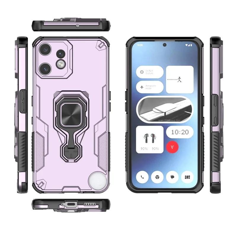 Nothing CMF Phone 2 Pro PU Leather Wallet Phone Case with Metal Kickstand, Card Holder, Cash Pocket, Wrist Strap, Shockproof TPU Protective Cover & Screen Protector