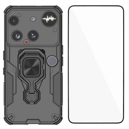Nothing Phone 3 PU Leather Wallet Phone Case with Metal Kickstand, Card Holder, Cash Pocket, Wrist Strap, Shockproof TPU Protective Cover & Screen Protector